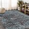 Homeroots 5 x 8 ft. Blue Chaotic Strokes Area Rug 395762 - alternate 2